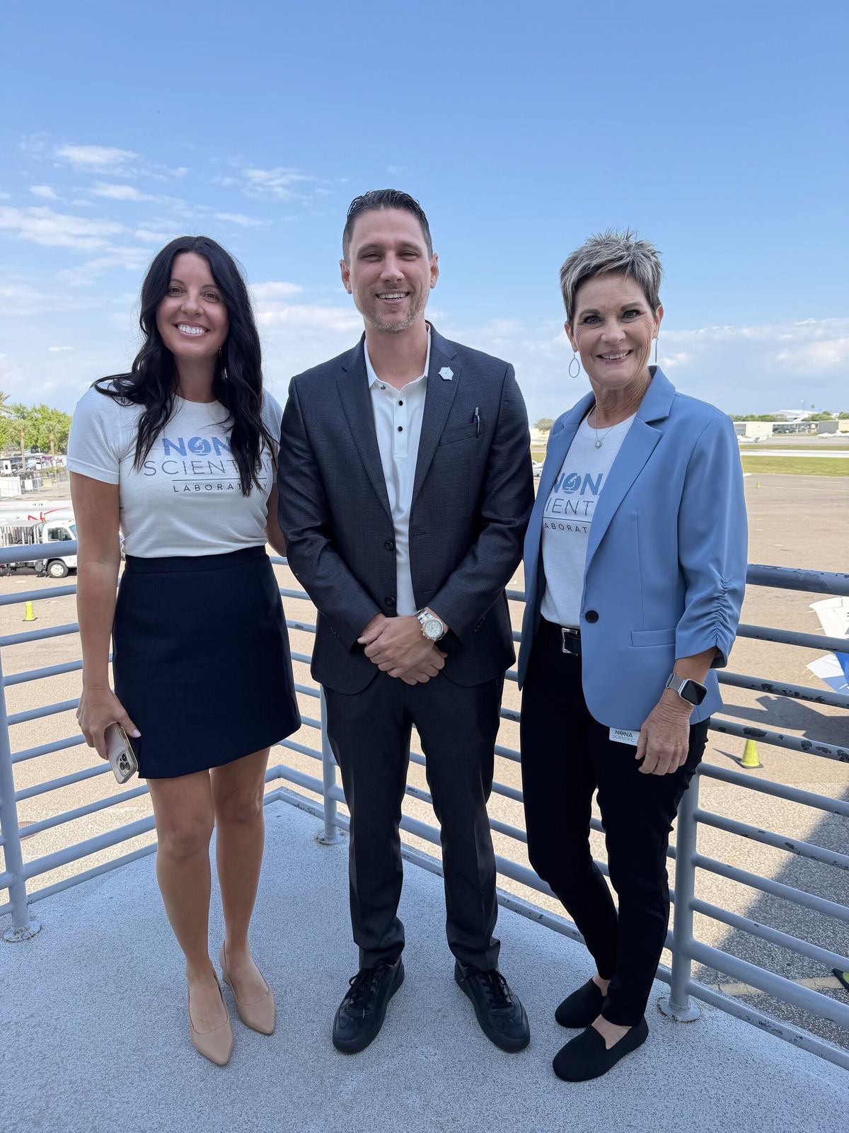 Justin Miller with healthcare partners at a Tampa Bay event